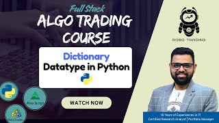 "Dictionary Datatype with Real-Life Examples" #robotrading #pythoncoding #algorithmictrading