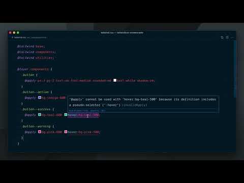Using @apply with Complex Classes – What's new in Tailwind CSS