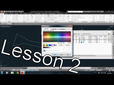 AutoCAD Architecture - Tutorial for Beginners (2) - Layers, Selection