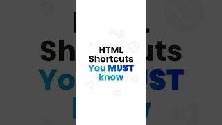 HTML Shortcuts You Must Know #html #html5 #emmet #coding #webdesign #tricks #webdevelopment #viral
