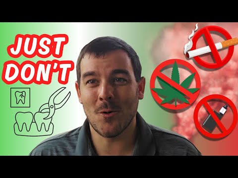 WARNING: Smoking with Tooth Extraction/Implants