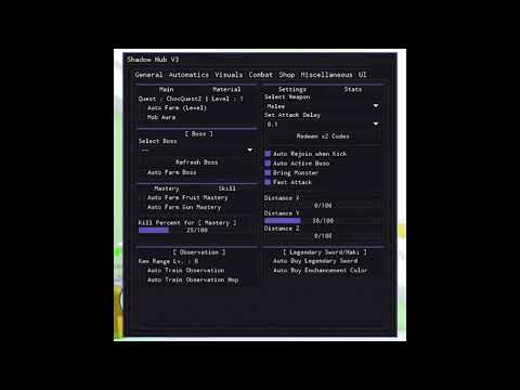 Blox Fruits Script GUI (Pastebin)