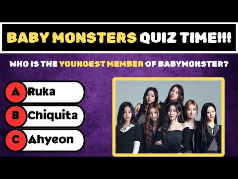 🎤 BABYMONSTER K-pop Quiz | How Well Do You Know the Members? 💖