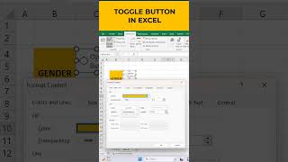 TOGGLE BUTTON IN EXCEL #shorts #exceltips #msexcel #microsoftexcel #exceltutorial #excelshorts