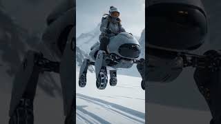 A Women Stunting With A 4 Wheeler Robot #automobile #quadrupedrobot #dronevideo #robot #robotdesign