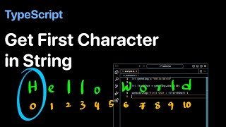 How to get First Character in String in TypeScript - Examples | ProgramGuru.org