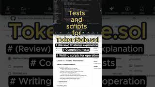 Tests and scripts for TokenSale.sol