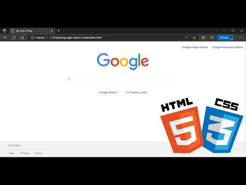 CS50 - Project 0 - Recreating the Google Search Page with HTML and CSS