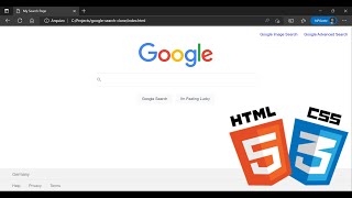 CS50 - Project 0 - Recreating the Google Search Page with HTML and CSS