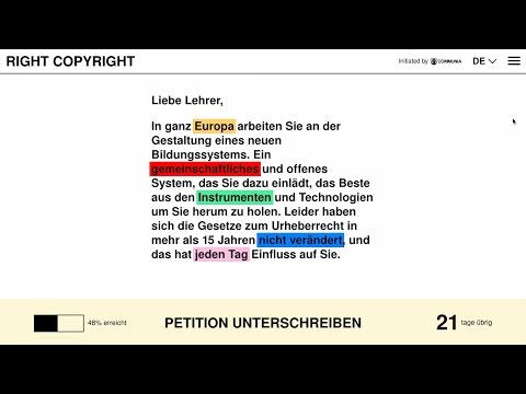 Liebe Lehrerinnen und Lehrer, bitte nehmt Euch zwei Minuten Zeit! (rightcopyright.eu)