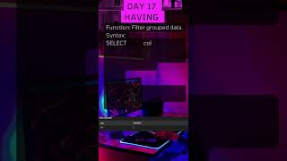 DAY 17 - LEARN SQL FOR BEGINNERS ( HAVING )