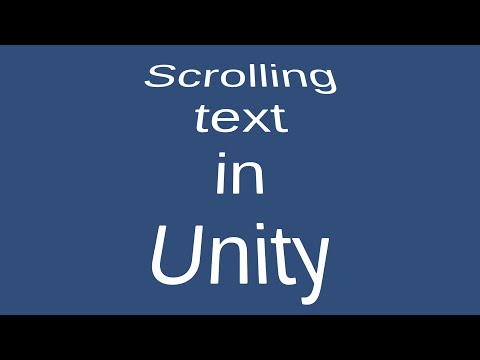 easy scrolling text #shorts #unity #tutorial