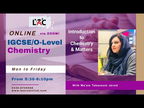 IGCSE Chemistry 0620 | Introduction  Chapter 1 - The particulate nature of matter