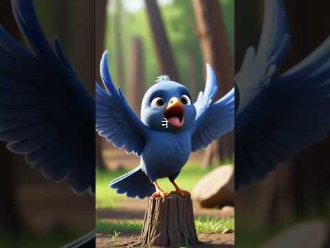 This story is about a blue bird 🐦 VS black crow 🐦‍⬛ Dispute #tranding #quarrels #cartoon #viral