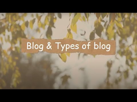 Blogs And Types Of Blogs | Personal Blog | Business Blog | Affiliate Blog | Niche Blog | News Blog