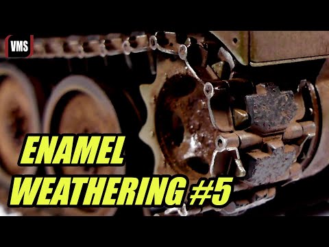 Weather metal tracks VMS enamel binders Tutorial pat 5