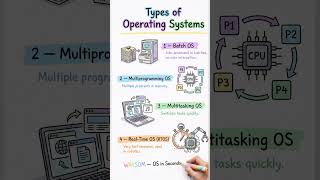 Types of Operating Systems Explained in 60 Seconds | OS Basics#operatingsystem #educationalshorts
