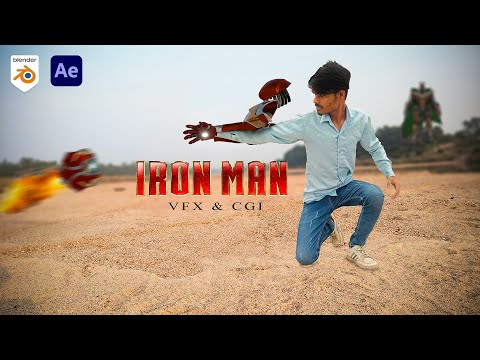 How I Created Ironman Suit-Up Scene Using Blender | VFX Breakdown Tutorial