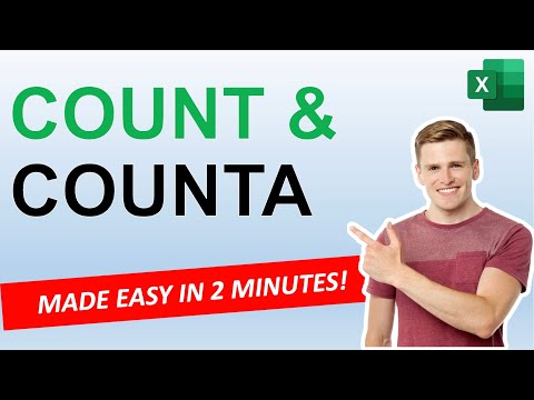 Learn EXCEL COUNT & COUNTA in 2 minutes