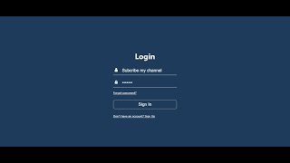 Responsive Login Page using HTML & CSS || Quick tips and tricks
