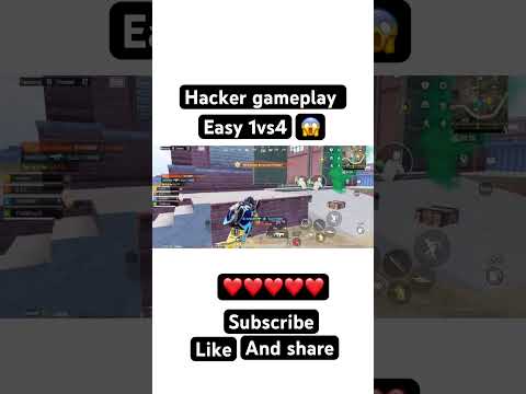“1v4? Too Easy!”😱 #shorts #1vs4 #hacker #bgmi #pubgmobile #funny #all gaming video