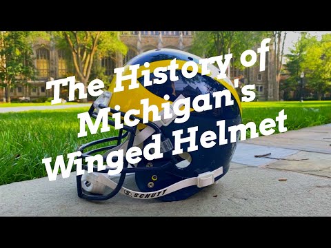 The history of Michigan's winged helmet