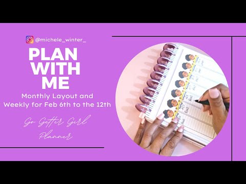 **LATE UPLOAD** | Monthly Layout and Weekly - Feb 6th to 12th | #planwithme #gogettergirl #planning