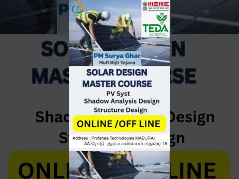 Complete Solar Energy Design Course From Zero To Hero  #7010422310 #madurai