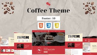 Coffee Shop Website Design: 2025 PSD to HTML Guide | Footer