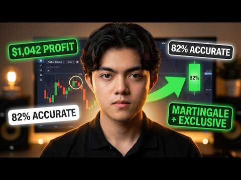 $1,042 Profit Pocket Option Trading Strategy 82% Accurate Martingale With Exclusive Strategy