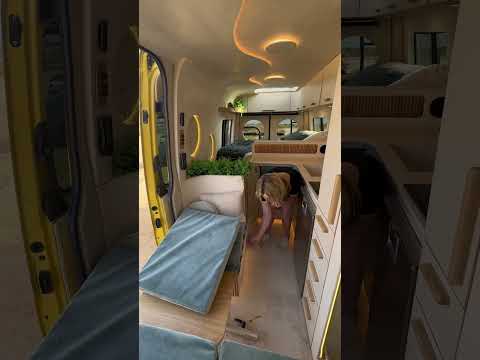 HIDDEN 2nd bed in van! #vanlife #vanconversion #tinyhouse