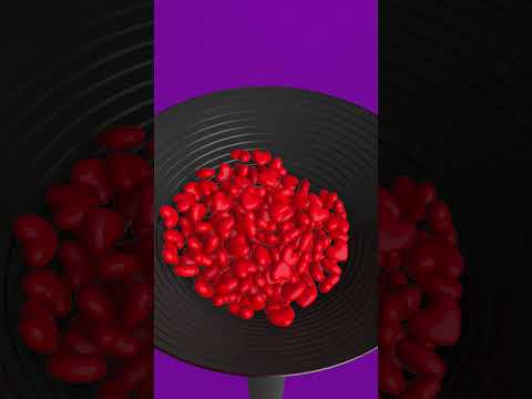 Into The Funnel Red Hearts Go ❤️ Satisfying 3d Animation #satisfying #animation #blender3d