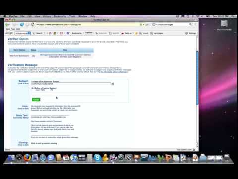 All about verified opt-in in Aweber