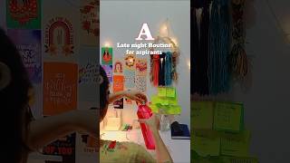 A late night study routine 📚🎀🌷|| #study #trending #studytips #motivation #yt #studyideas #shorts