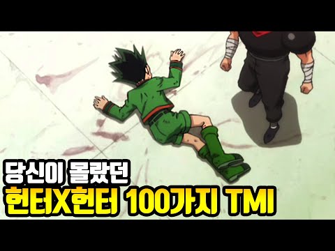 당신이 몰랐던 헌터X헌터 100가지 TMI