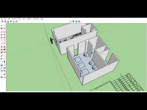Sketchup 2018 pro Making a floor plan (Part -1)