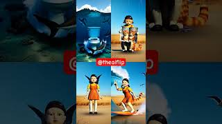 #squid game doll 🎎 best video part 24 ll #ai #cartoon #squidgamedoll #squidgame #trending #shorts