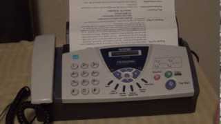 Brother FAX575 Sending a Fax Demonstration