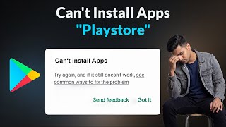 Can't Install Apps Error On Google Playstore - Android - Fix