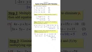 Solving Systems of 3 Variables | Step-by-Step Guide to Tackle 3x3 Systems 🧩✏️| Example 2