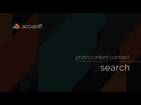 Prizm Content Connect: Search