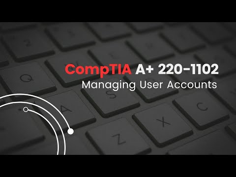 CompTIA A+  Managing User Accounts | CH. 3