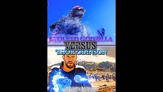 Evolved Godzilla Vs Thor Odinson #viralshorts #godzillaevolved #thorodinson #marvel #monsterverse