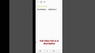 CBSE-Math Class 10 POLYNOMIALS EXERCISE 2.3 - Question 1 || A2R CBSE Education