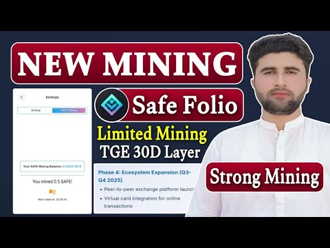 SafeFolio New Mining App | SafeFolio Limited Time Mining | TGE 30 Days Later | Rizwan Baloch 2.0