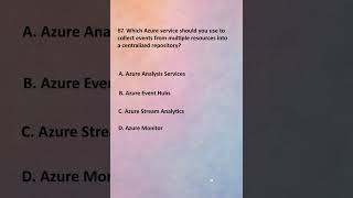 Microsoft Azure Fundamentals AZ 900 - Q 67 100% Exam PASS