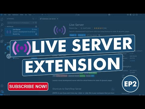 02 - How to Install Live Server Extension in VS Code (Real-Time HTML Preview)