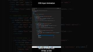 Micro CSS Input Animations Tutorial | Floating Labels, Underlines & Shake Effect