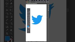 How To Create Twitter Logo  #adobeillustratortipsandtricks #howtocreatelogo #viralshorts