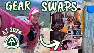 GEAR CHANGES I made for my 2026 Appalachian Trail Thru-hike | gear swaps and add in | AT 2026